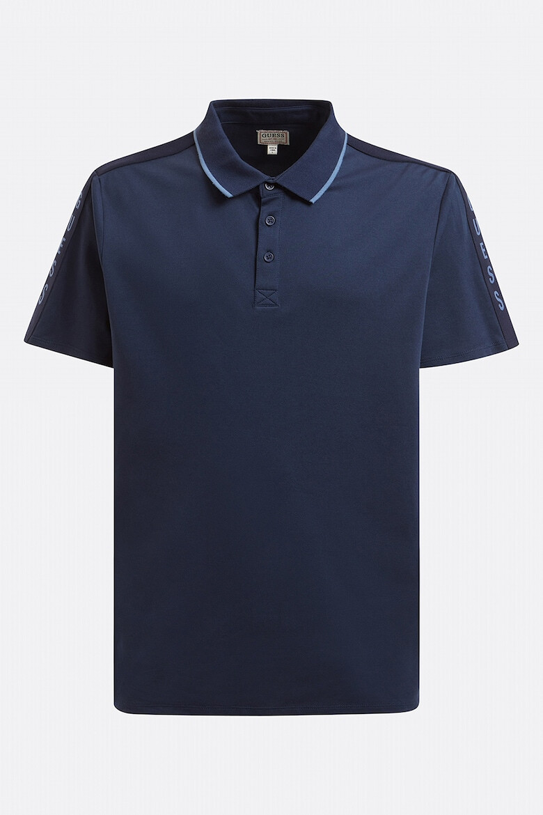 GUESS Tricou polo din material pique - Pled.ro