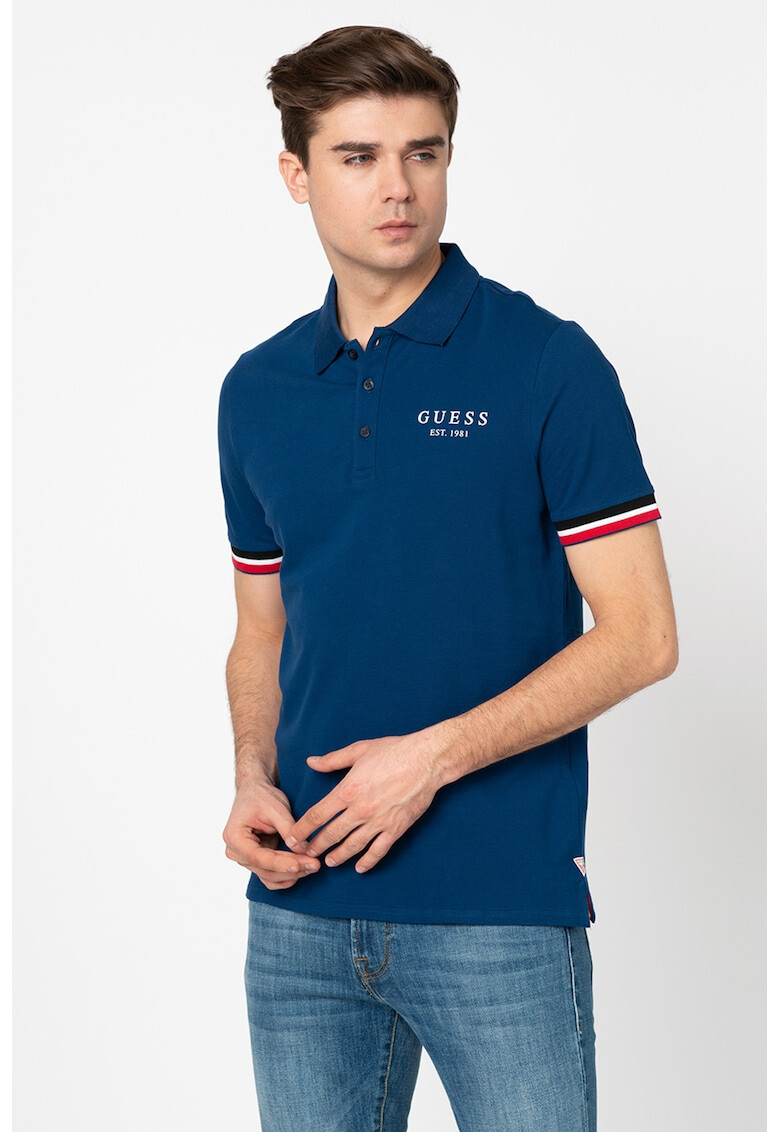 GUESS JEANS Tricou polo slim fit - Pled.ro