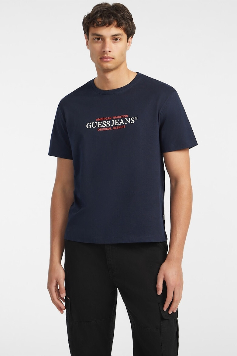 GUESS JEANS Tricou de bumbac cu imprimeu logo - Pled.ro