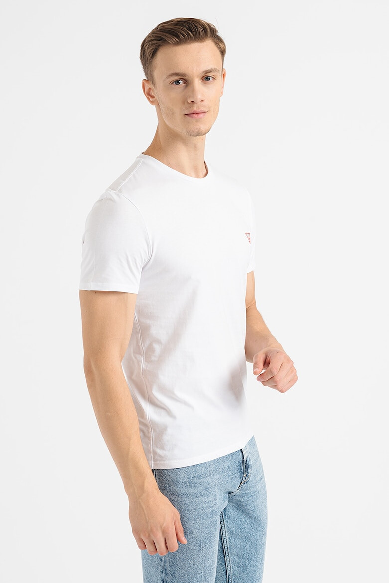 GUESS Tricou slim fit cu decolteu la baza gatului - Pled.ro