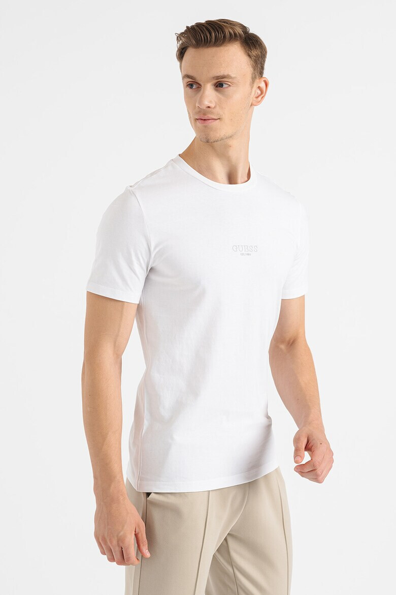 GUESS Tricou slim fit cu decolteu la baza gatului - Pled.ro