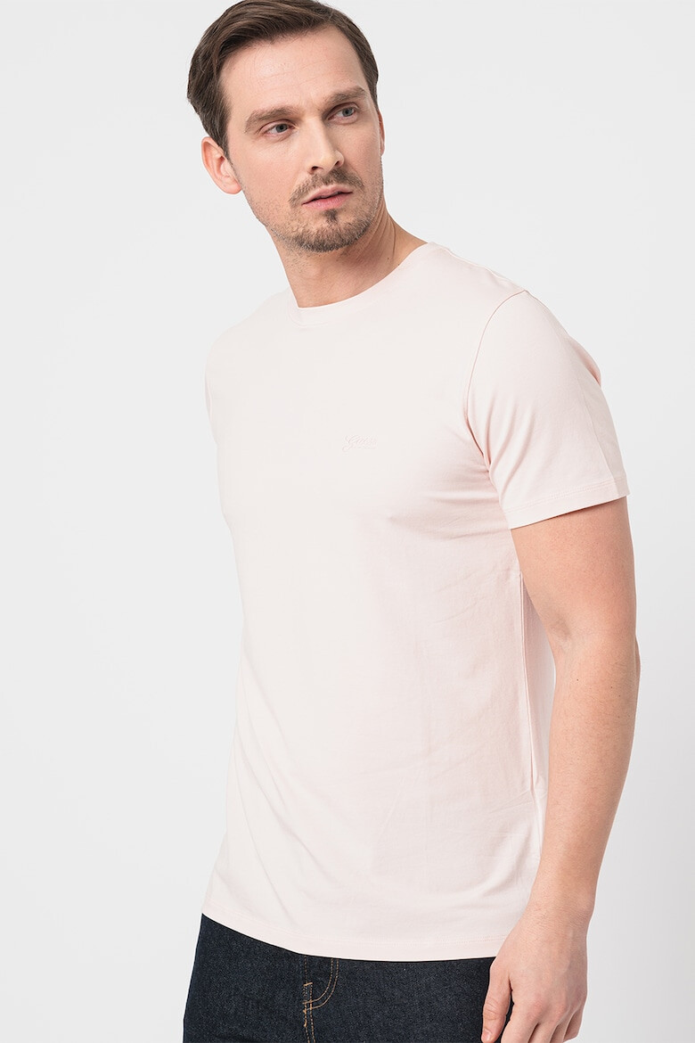 GUESS Tricou slim fit cu decolteu la baza gatului - Pled.ro