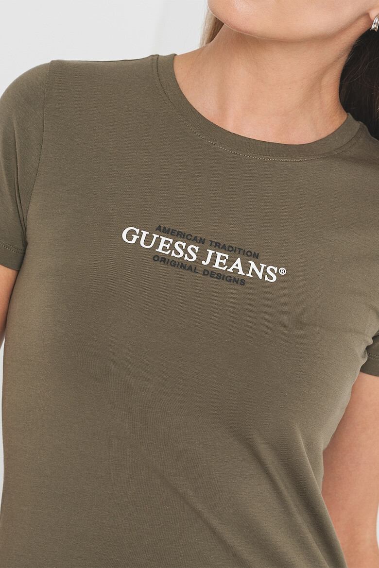 GUESS JEANS Tricou slim fit cu logo - Pled.ro