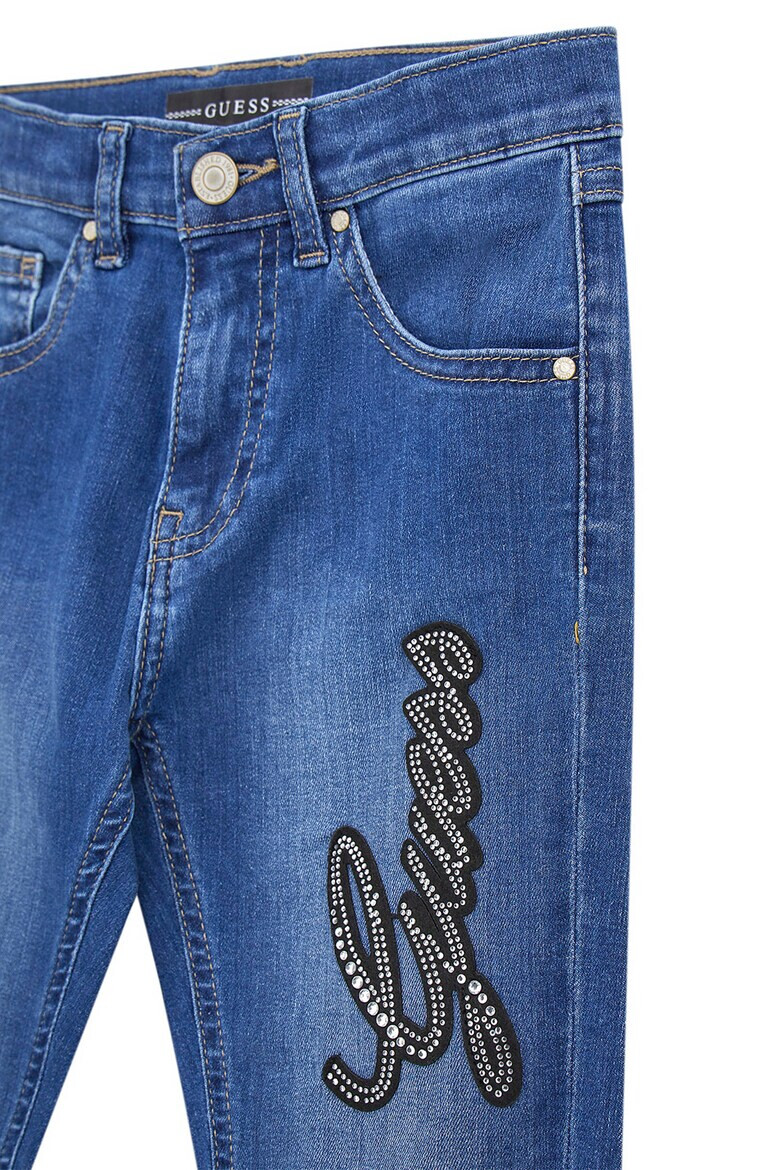 GUESS KIDS Blugi skinny cu aplicatie logo - Pled.ro