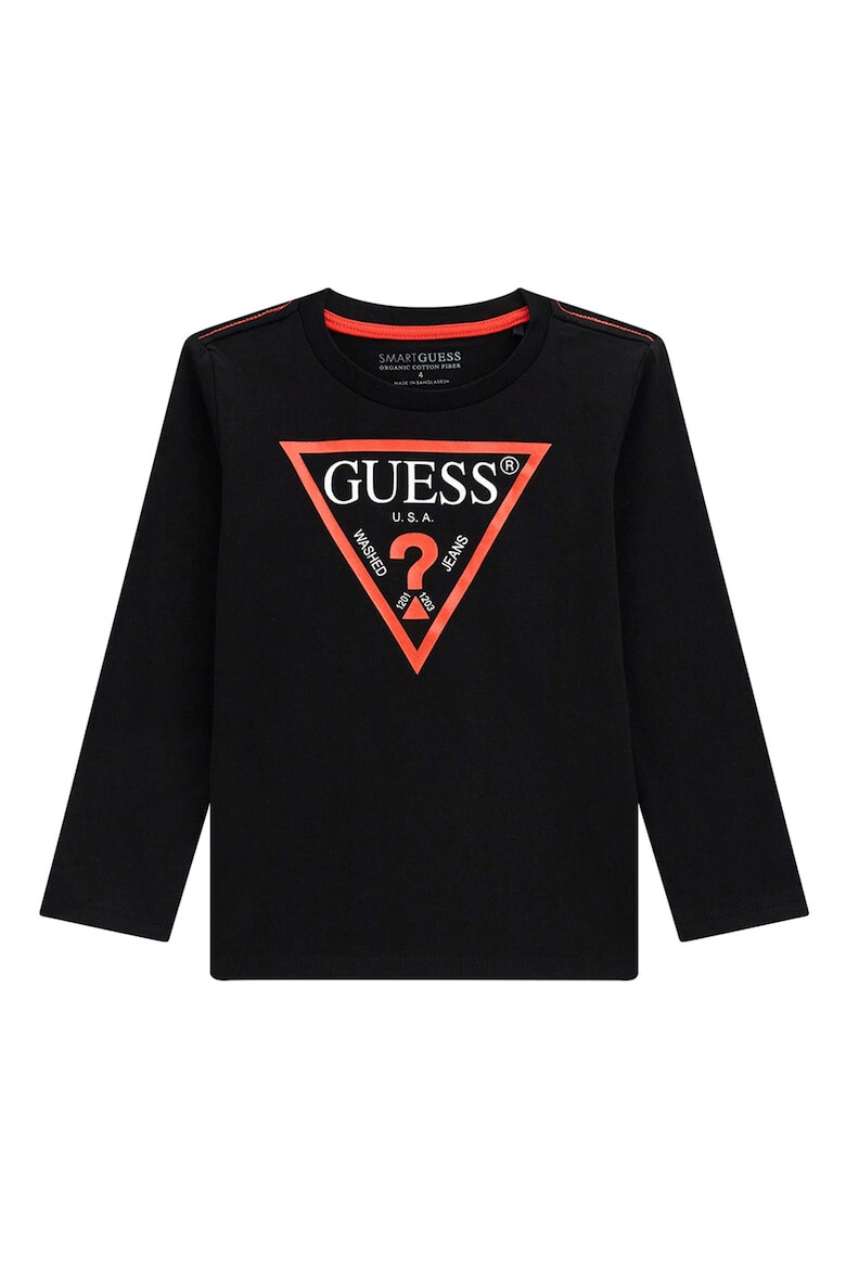 GUESS KIDS Bluza de bumbac organic cu imprimeu logo - Pled.ro