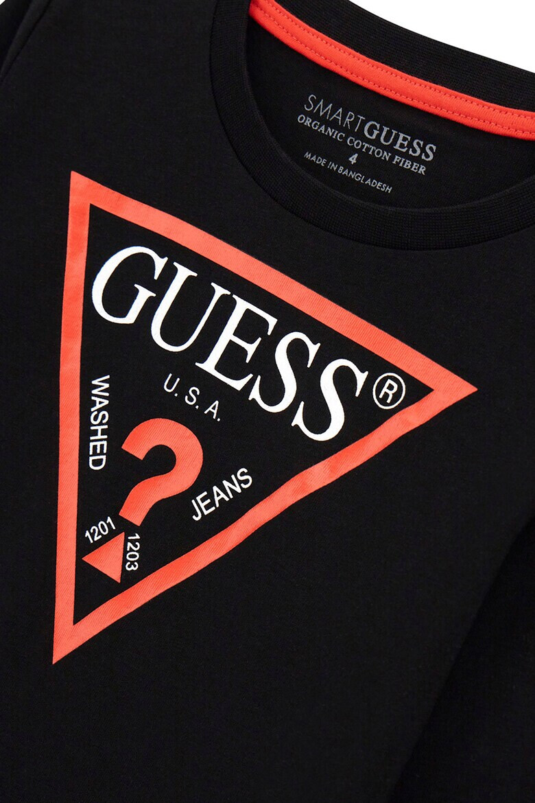 GUESS KIDS Bluza de bumbac organic cu imprimeu logo - Pled.ro