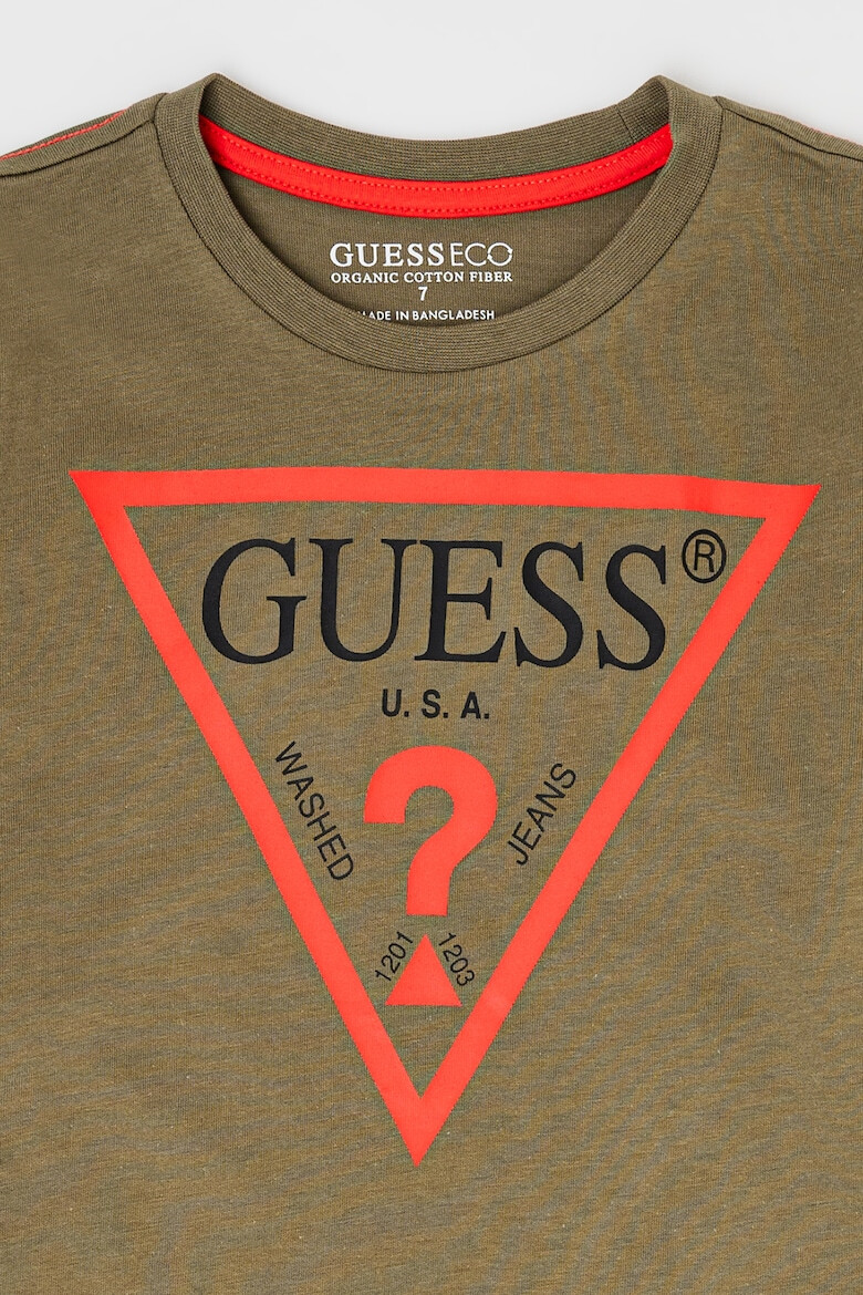 GUESS KIDS Bluza din bumbac organic cu imprimeu logo - Pled.ro