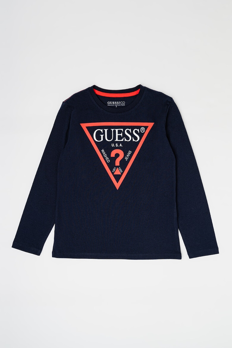 GUESS KIDS Bluza din bumbac organic cu imprimeu logo - Pled.ro