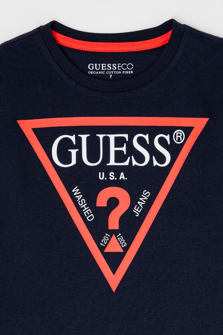 GUESS KIDS Bluza din bumbac organic cu imprimeu logo - Pled.ro