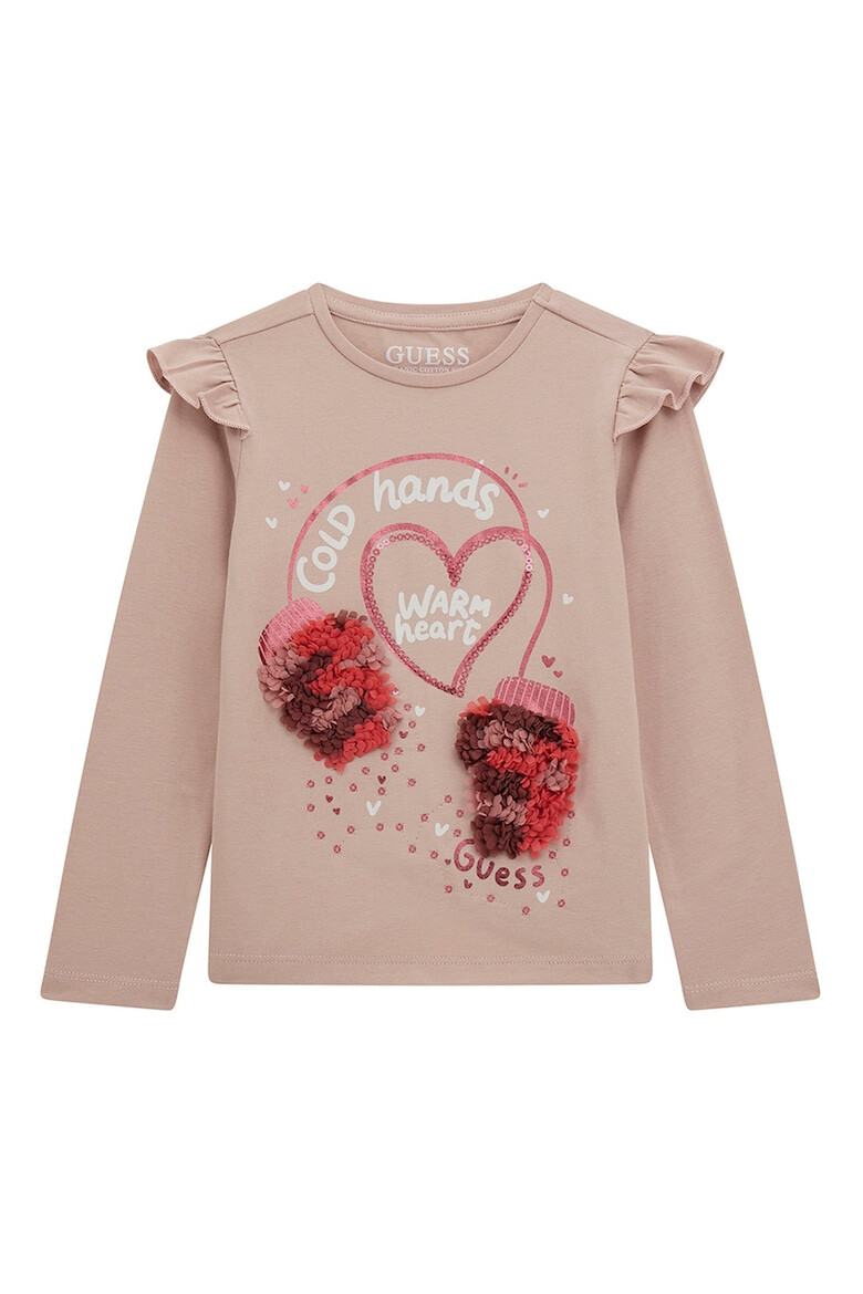 GUESS KIDS GUESS Bluza cu imprimeu grafic si detalii brodate - Pled.ro