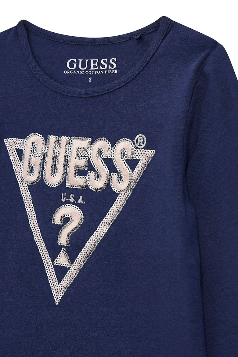 GUESS KIDS GUESS Bluza cu imprimeu logo si decolteu rotund - Pled.ro