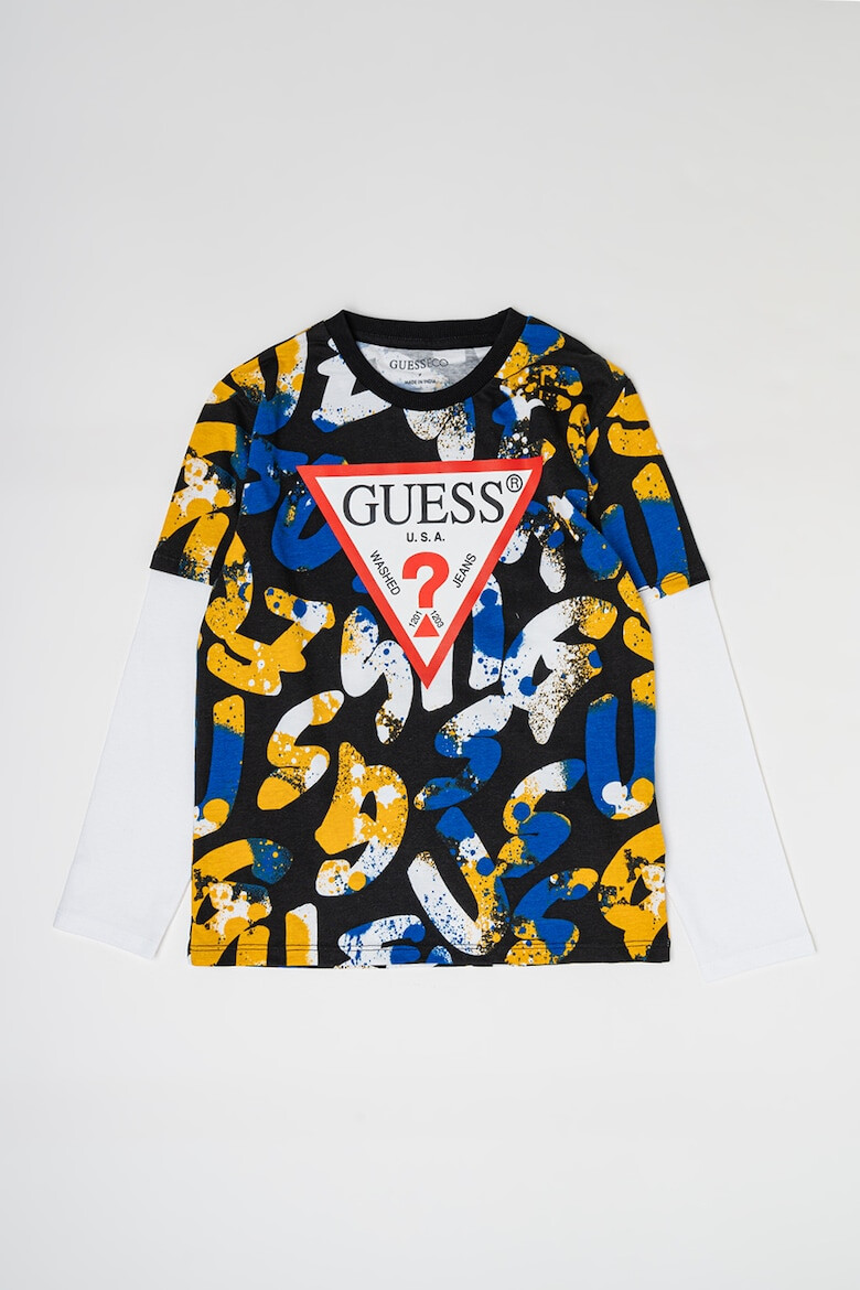 GUESS KIDS GUESS Bluza cu model 2in1 - Pled.ro