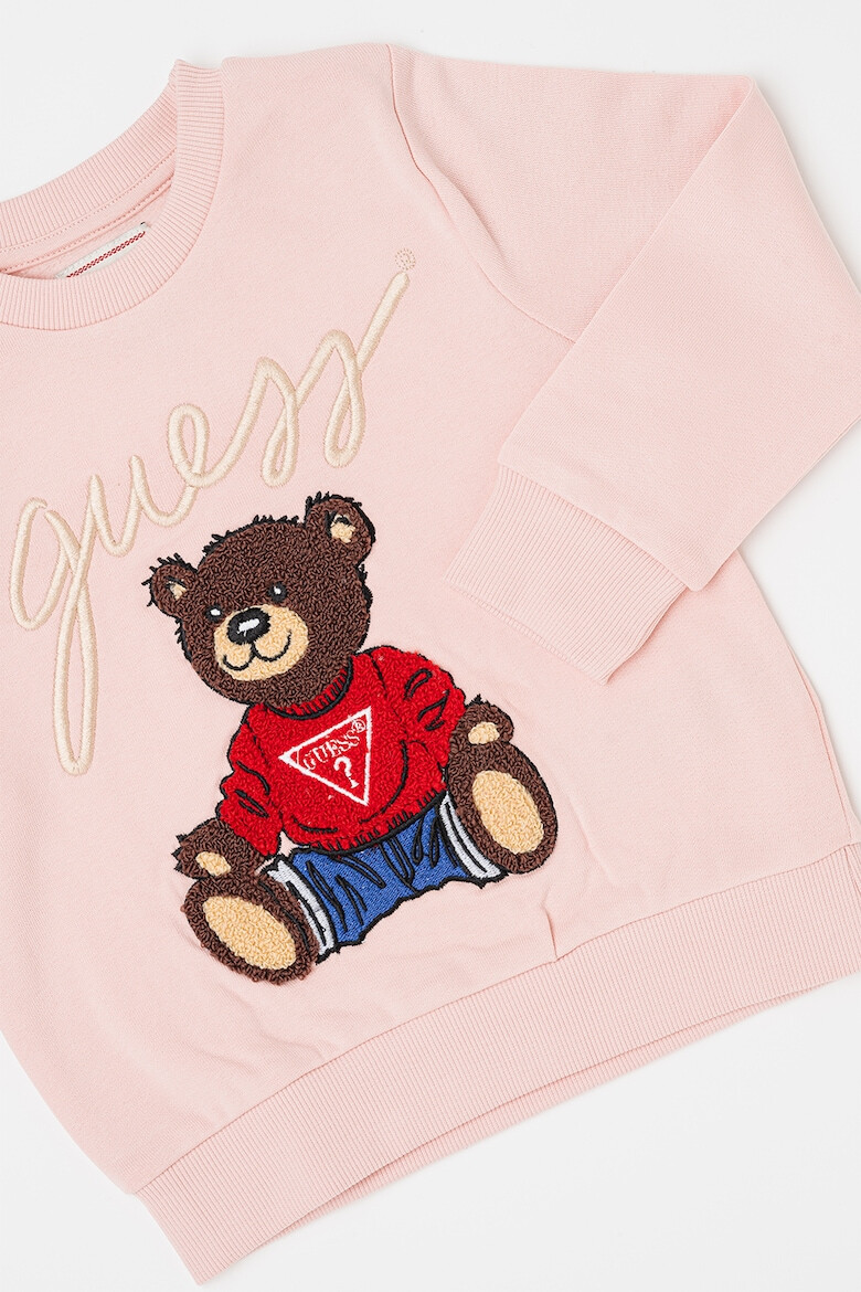 GUESS KIDS Guess Bluza de trening de bumbac cu ursulet - Pled.ro