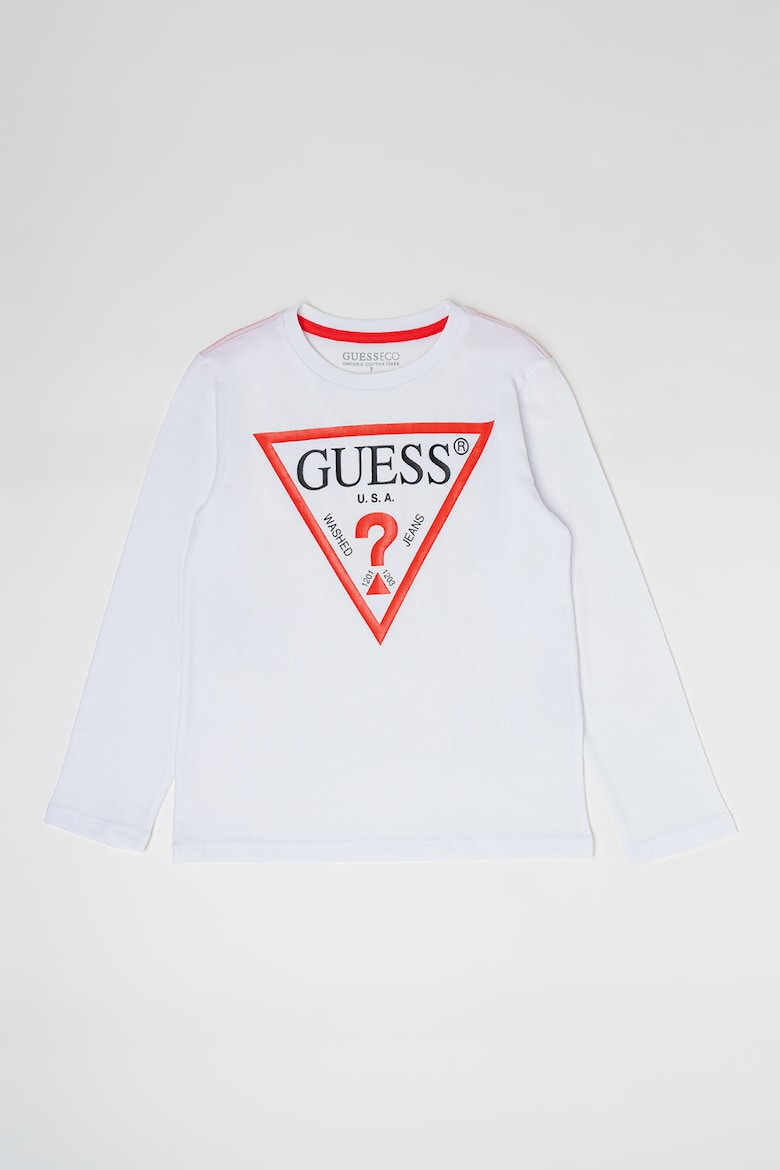 GUESS KIDS Bluza din bumbac organic cu imprimeu logo - Pled.ro