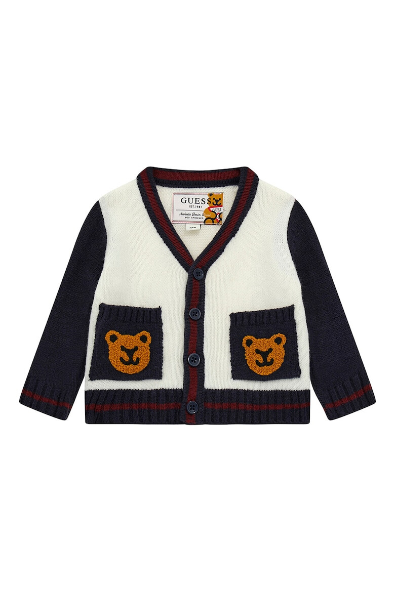 GUESS KIDS GUESS Cardigan tricotat cu buzunare aplicate - Pled.ro