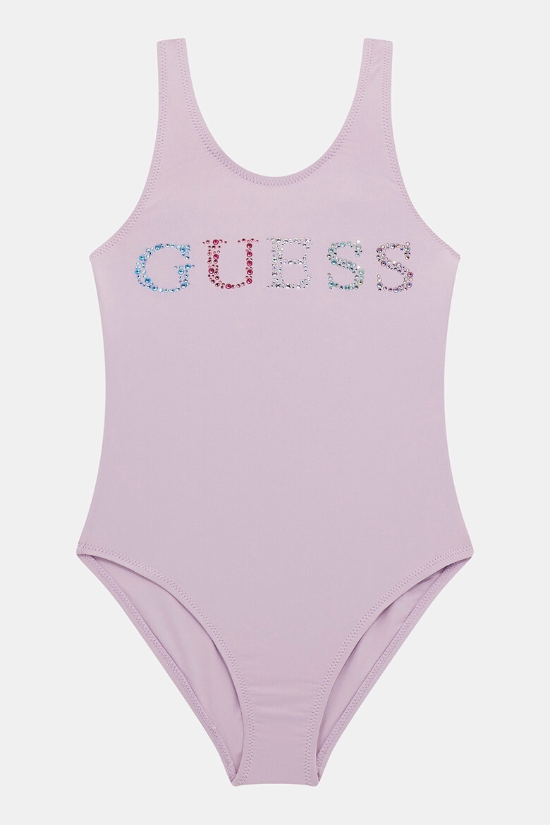 GUESS KIDS Costum de baie intreg cu aplicatii logo cu strasuri - Pled.ro