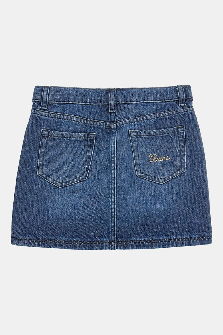 GUESS KIDS GUESS Fusta mini din denim cu strasuri - Pled.ro