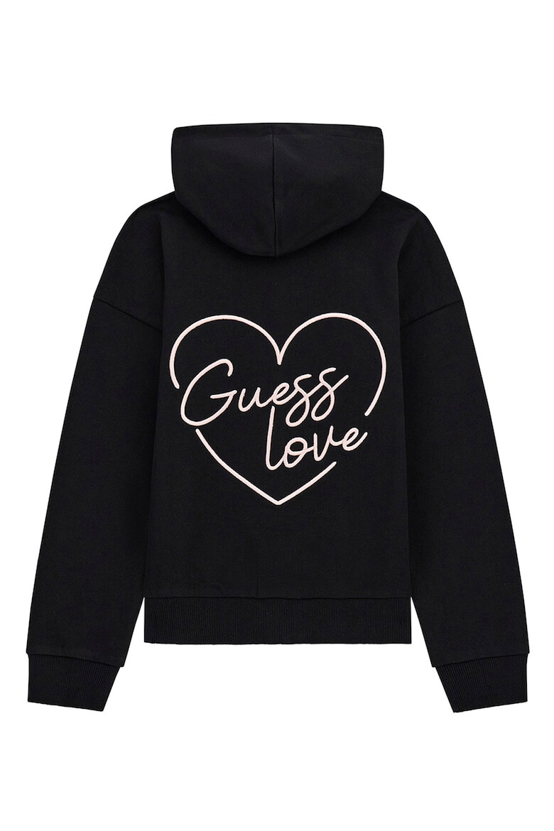 GUESS KIDS GUESS Hanorac cu fermoar si maneci cazute - Pled.ro