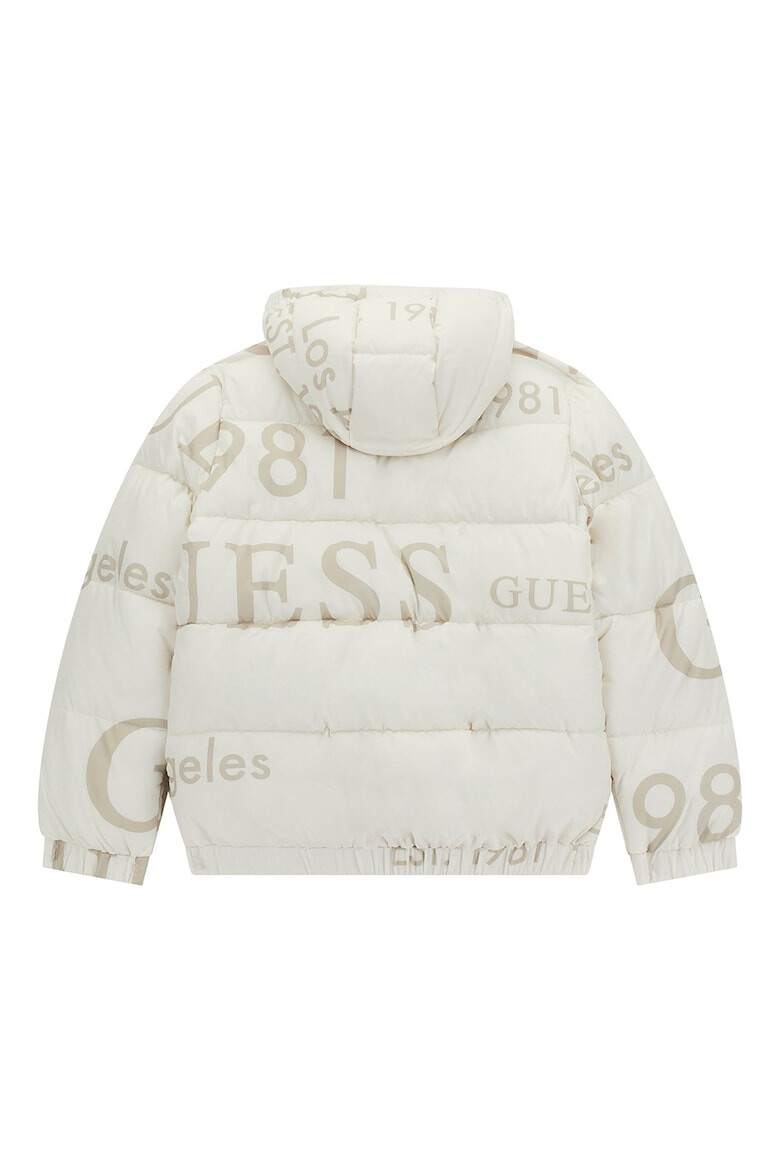 GUESS KIDS GUESS Jacheta cu fermoar model logo si terminatii elastice - Pled.ro