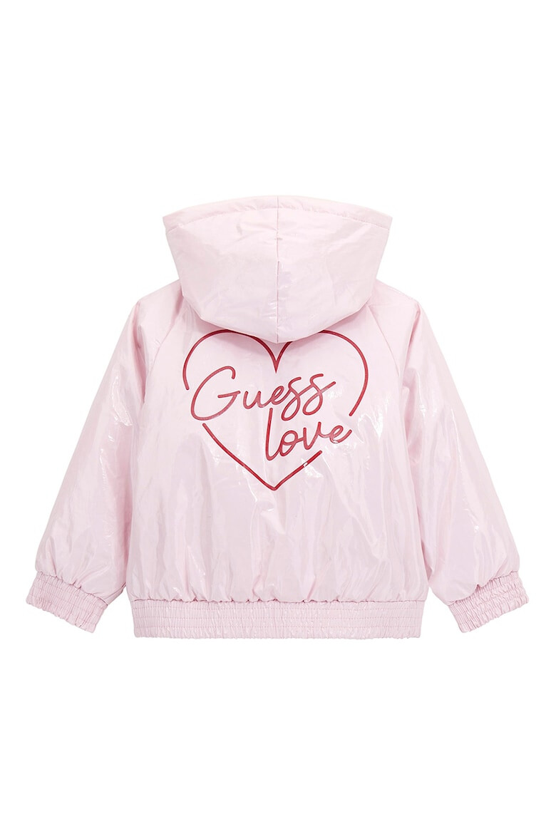 GUESS KIDS GUESS Jacheta cu gluga si imprimeu logo - Pled.ro