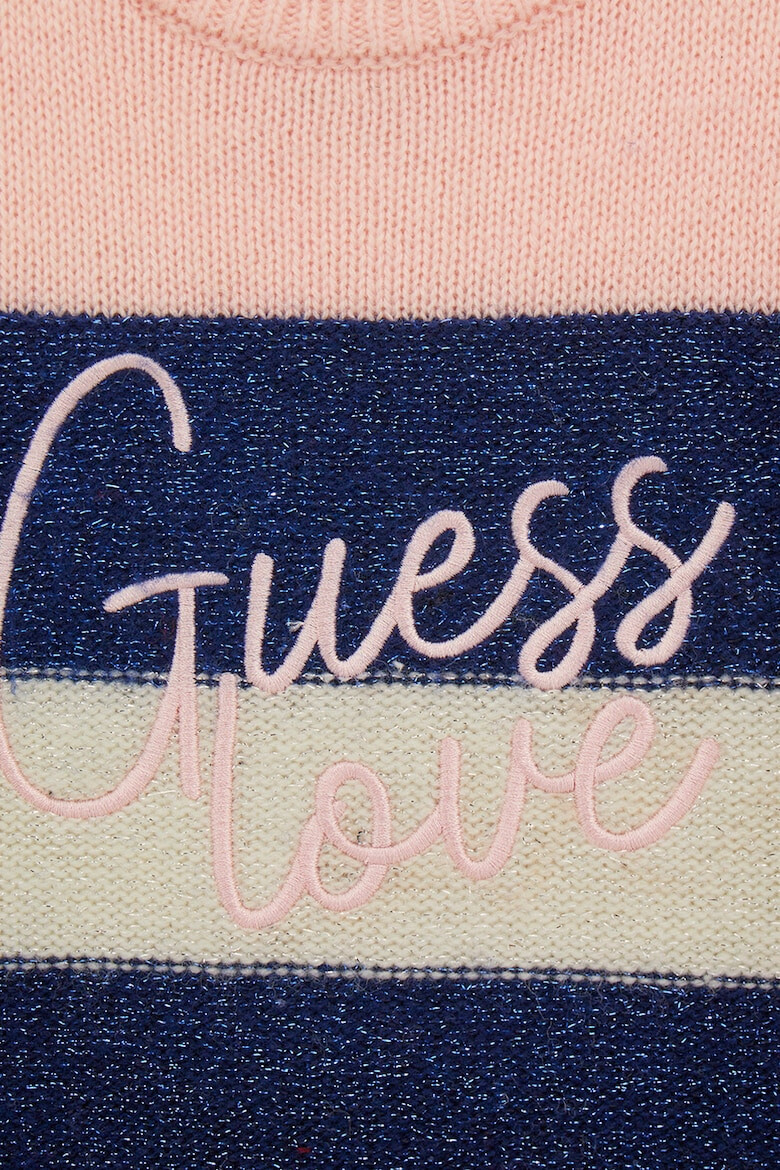 GUESS KIDS GUESS Rochie-pulover din amestec de lana cu terminatii elastice cu striatii - Pled.ro