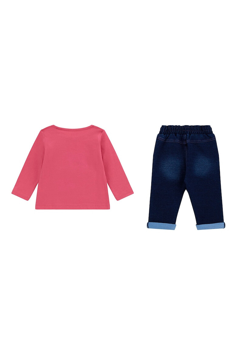 GUESS KIDS GUESS Set de bluza cu decolteu la baza gatului si pantaloni de trening - Pled.ro