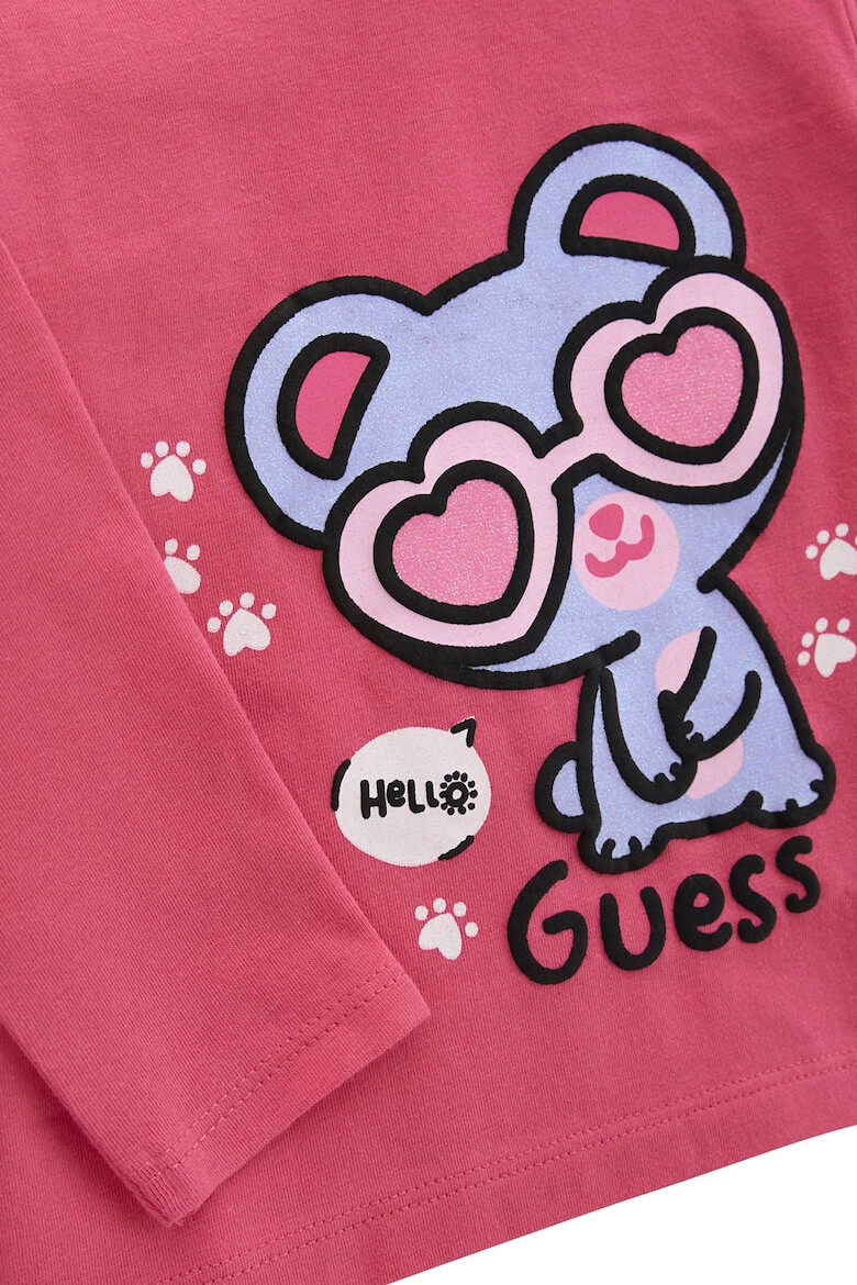 GUESS KIDS GUESS Set de bluza cu decolteu la baza gatului si pantaloni de trening - Pled.ro