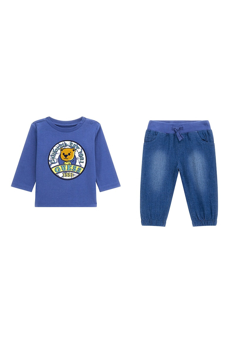 GUESS KIDS GUESS Set de bluza cu imprimeu si blugi relaxed fit - Pled.ro