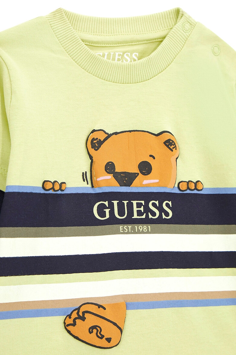 GUESS KIDS GUESS Set de bluza cu imprimeu si blugi uni - Pled.ro