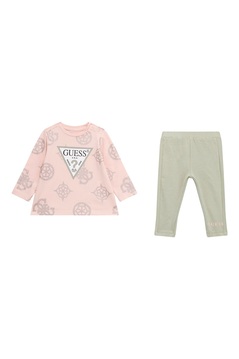 GUESS KIDS GUESS Set de bluza cu logo si colanti - Pled.ro