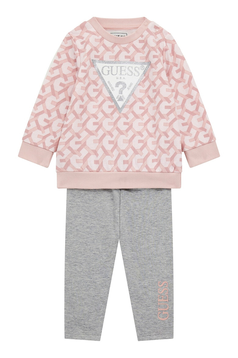 GUESS KIDS Set de bluza de trening cu logo si colanti - Pled.ro