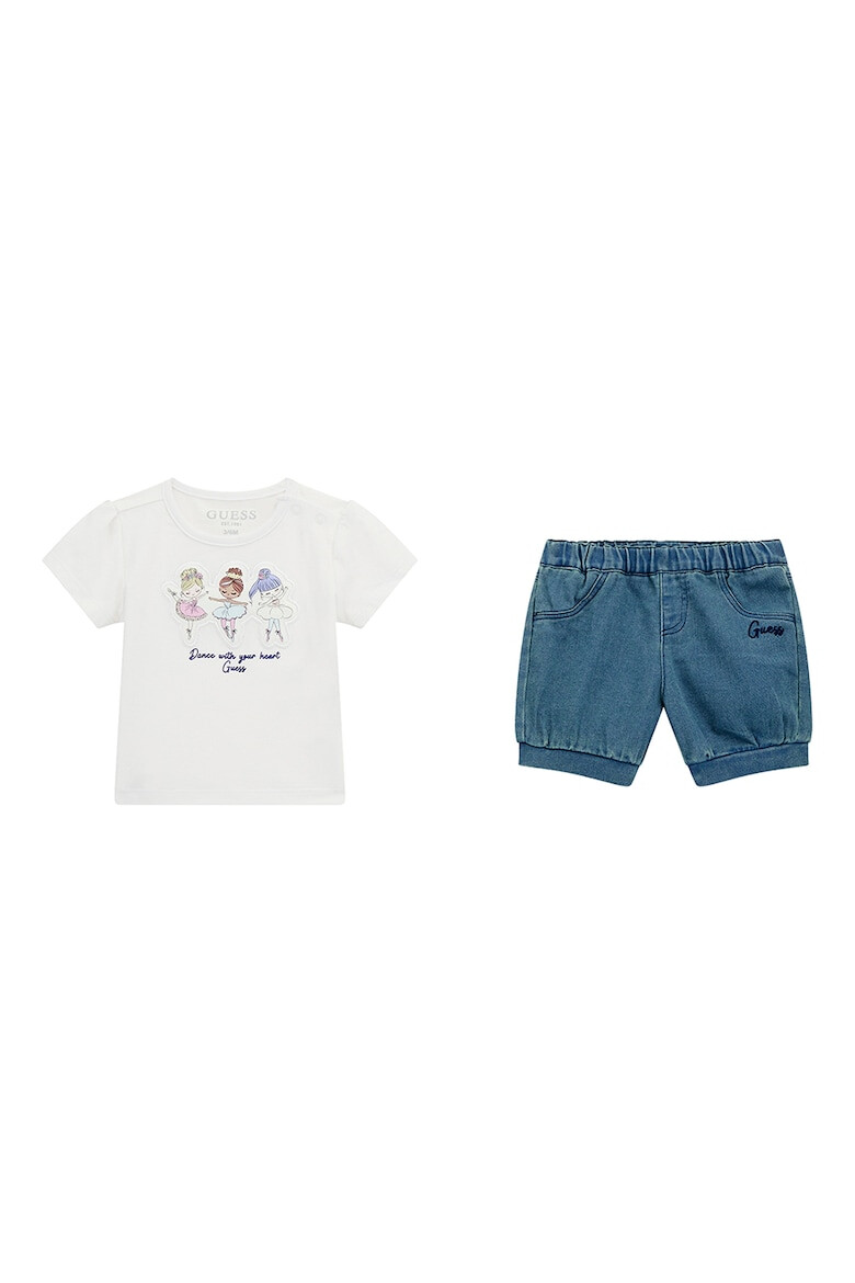 GUESS KIDS Guess Set de tricou si pantaloni scurti - Pled.ro