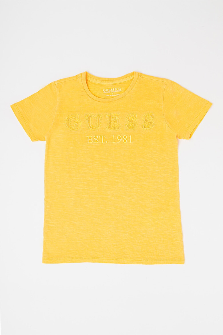 GUESS KIDS Tricou cu decolteu la baza gatului si logo - Pled.ro