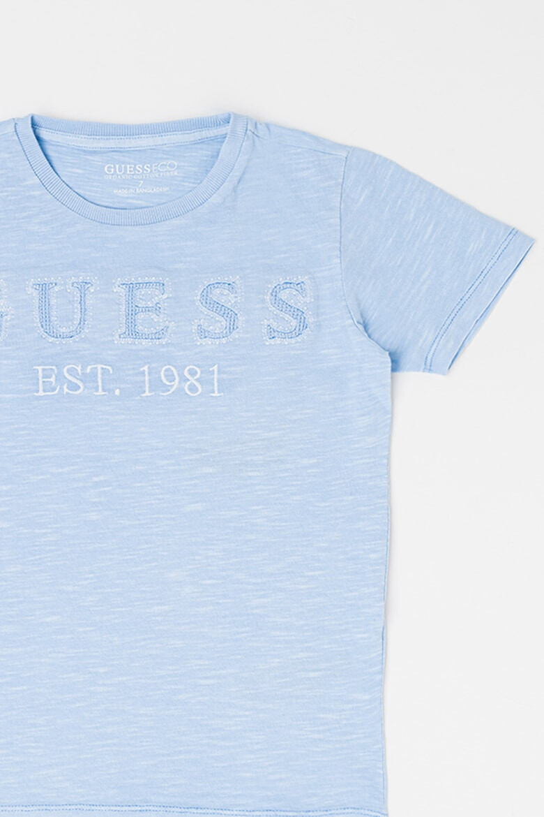 GUESS KIDS GUESS Tricou cu decolteu la baza gatului si logo - Pled.ro