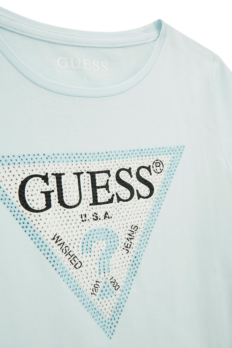 GUESS KIDS Guess Tricou cu imprimeu logo si strasuri - Pled.ro