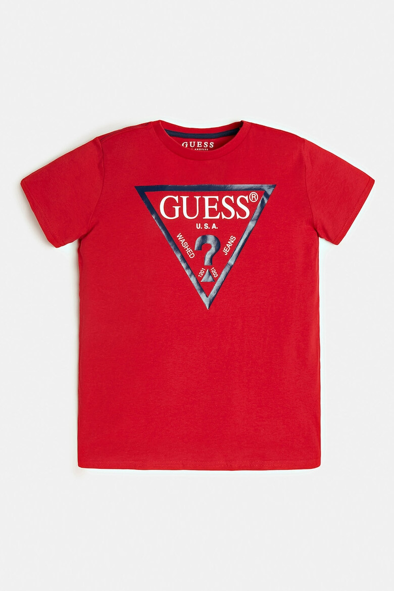 GUESS KIDS Tricou de bumbac organic cu imprimeu logo - Pled.ro