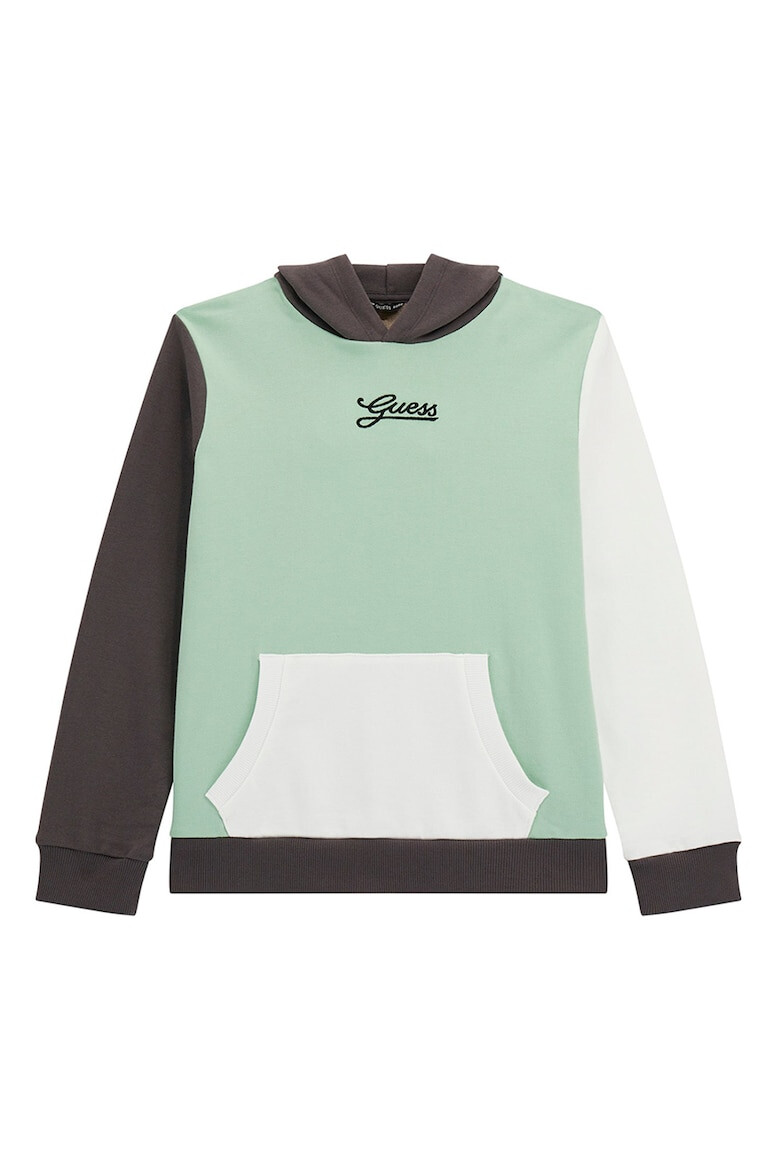 GUESS KIDS Hanorac colorblock cu buzunar kangaroo - Pled.ro