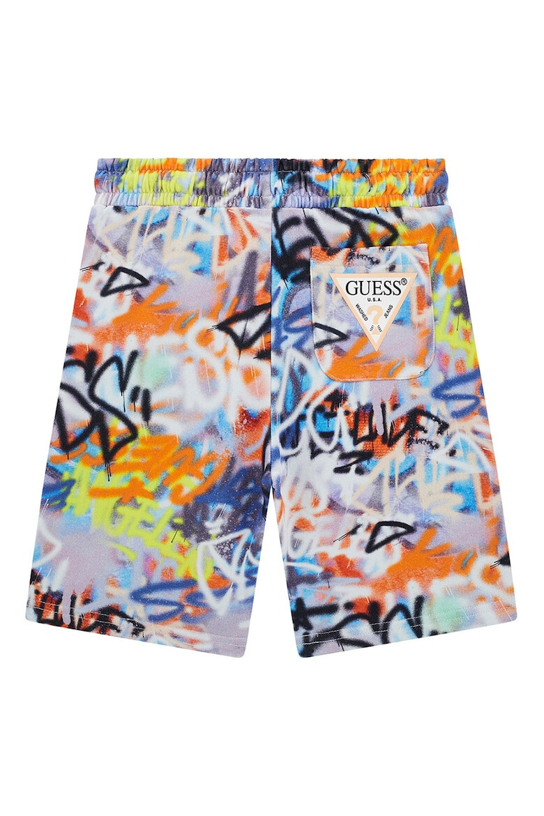 GUESS KIDS Pantaloni scurti de bumbac cu banda cu snur in talie - Pled.ro