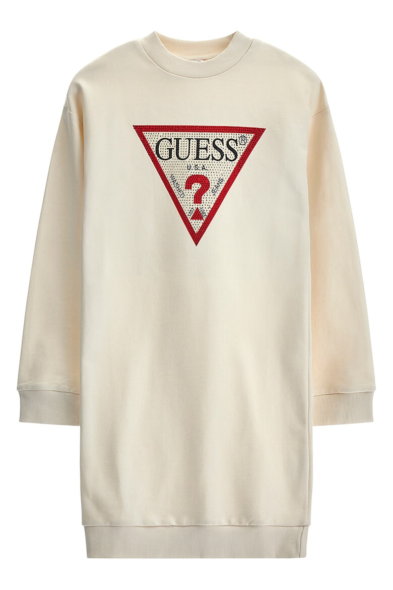 GUESS KIDS Rochie cu decolteu la baza gatului si aplicatii de strasuri - Pled.ro