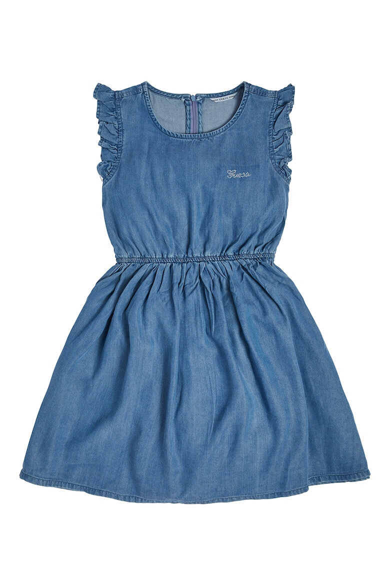 GUESS KIDS Rochie din amestec de lyocell cu fronseuri - Pled.ro