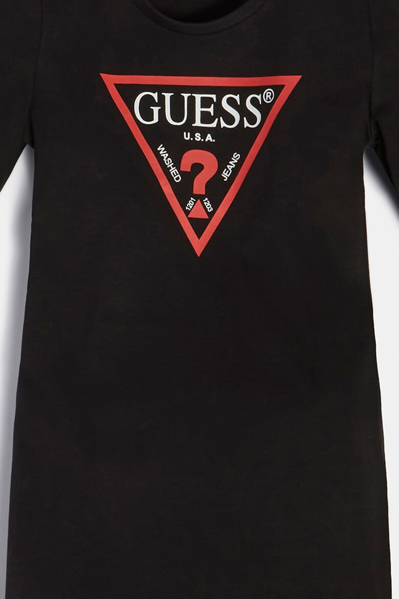 GUESS KIDS Rochie din jerseu cu imprimeu logo triunghiular - Pled.ro