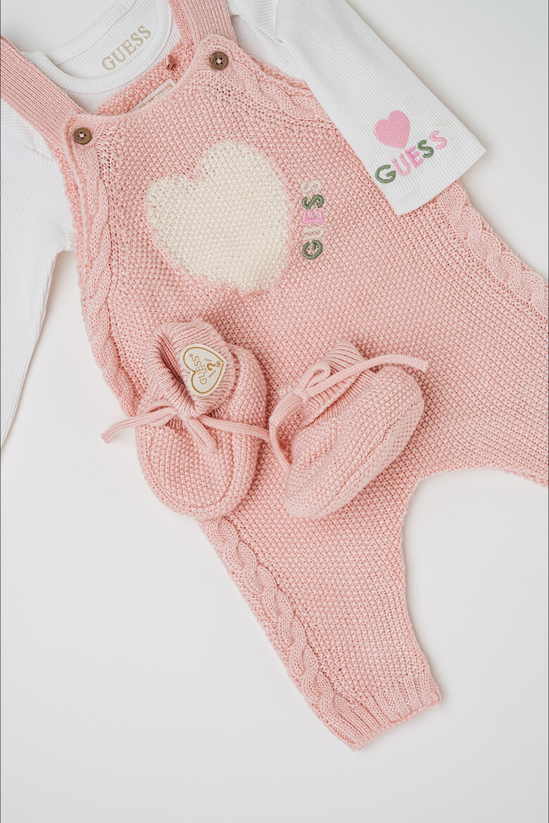 GUESS KIDS Set de bluza botosei si salopeta din tricot - 3 piese - Pled.ro