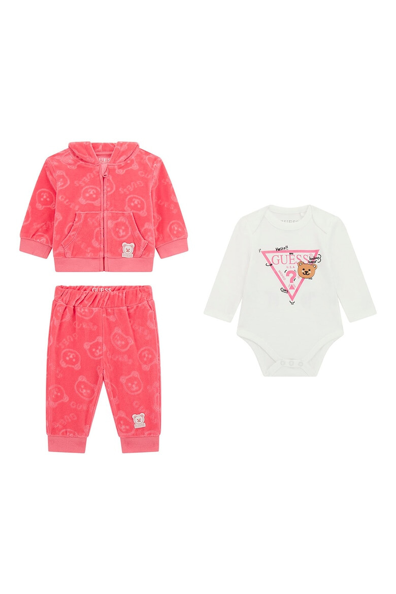 GUESS KIDS Set de body si trening cu gluga - 3 piese - Pled.ro