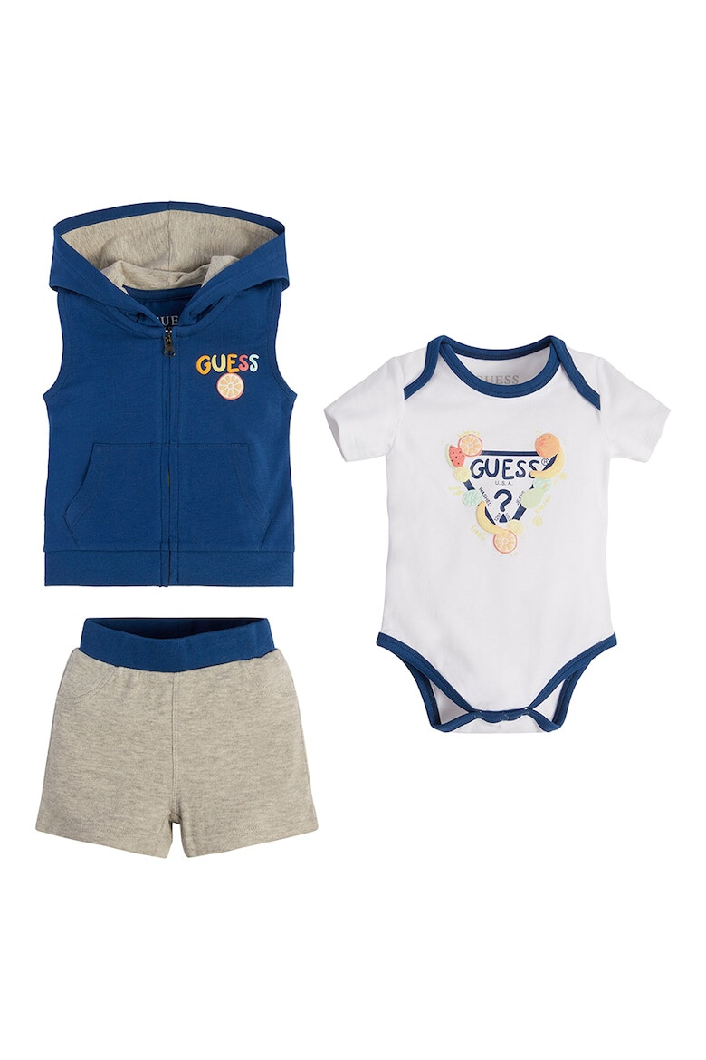 GUESS KIDS Set de hanorac body si pantaloni scurti - 3 piese - Pled.ro