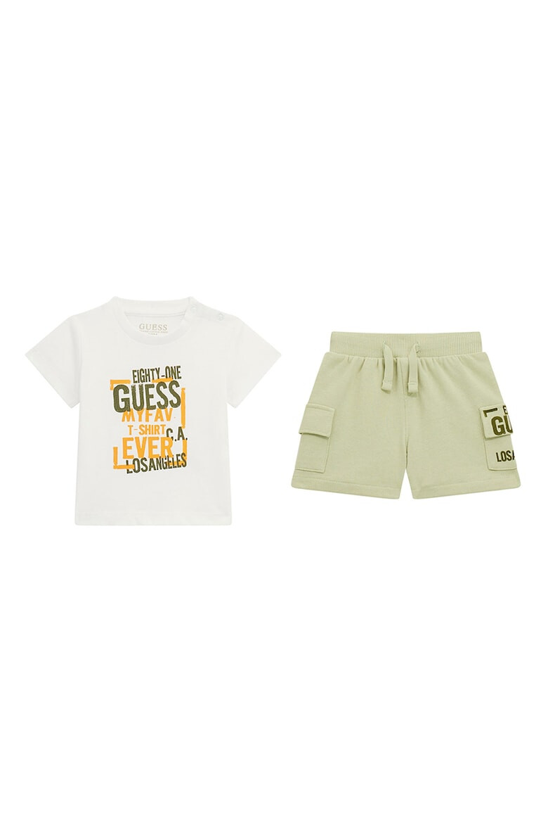 GUESS KIDS Set de tricou si pantaloni scurti cargo - Pled.ro