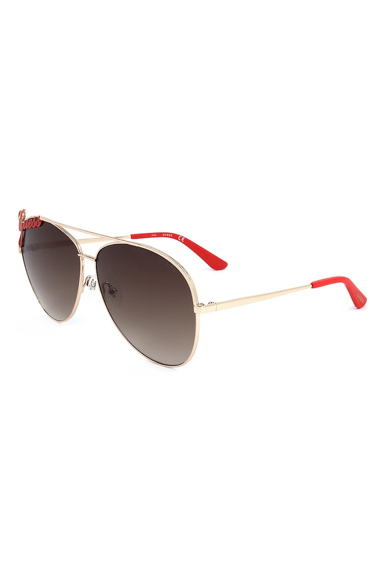 GUESS Ochelari de soare aviator cu detaliu logo - Pled.ro