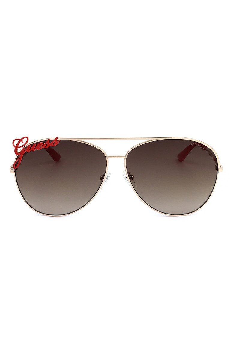 GUESS Ochelari de soare aviator cu detaliu logo - Pled.ro