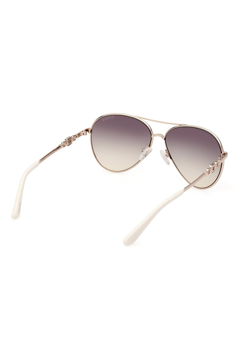 GUESS Ochelari de soare aviator cu lentile in degrade - Pled.ro