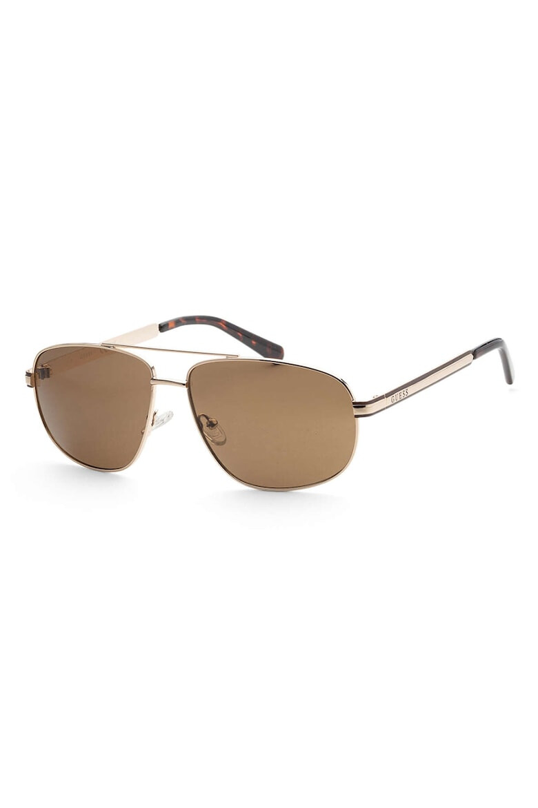 GUESS Ochelari de soare aviator cu rama metalica - Pled.ro