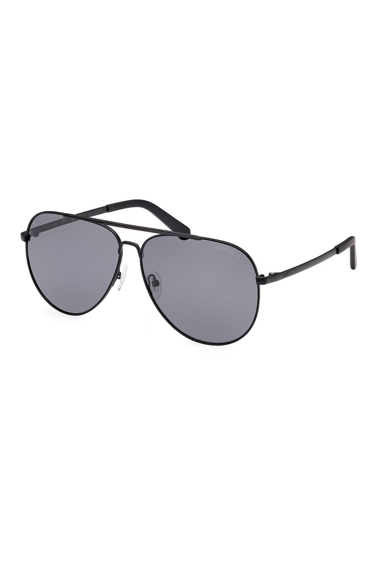 GUESS Ochelari de soare aviator cu rama metalica si lentile polarizate - Pled.ro